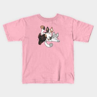 Kitty Pile Kids T-Shirt